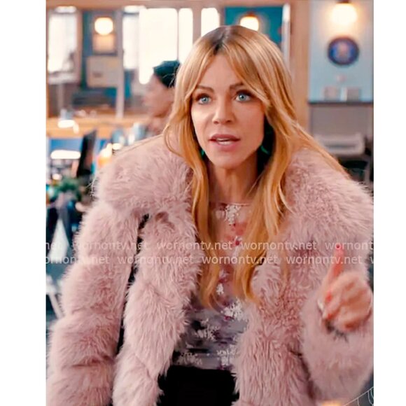 Avec Les Filles Luxurious Cropped Paneled Faux-Fur Coat in Blush sz XS $285 - Picture 7 of 16